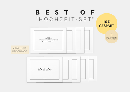 Best of "Hochzeitskarten" -Set