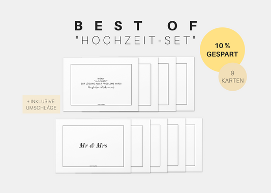 Best of "Hochzeitskarten" -Set